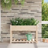 VidaXL Jardiniere cu Raft 115x59x76 cm Lemn Solid de Brad