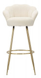 Mauro Ferretti Scaun de bar VIENNA CREAM CM 55X53X110