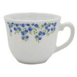 Set 6 Cesti Cafea Opal Albe Model Blooming Garden 220ml DNC57428