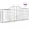 Cosuri gabion arcuite 30 buc, 200x30x80/100 cm, fier galvanizat