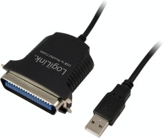CABLU USB LOGILINK adaptor, USB 2.0 (T) la Paralel (Centronics 36-pin), 1.5m, conecteaza port USB cu imprimanta cu port paralel, negru, &quot;AU0003C&quot; (tim