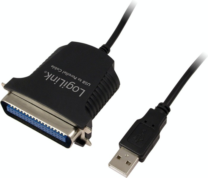 CABLU USB LOGILINK adaptor, USB 2.0 (T) la Paralel (Centronics 36-pin), 1.5m, conecteaza port USB cu imprimanta cu port paralel, negru, &quot;AU0003C&quot; (tim