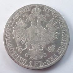 Austria 1 florin 1861 A / Viena argint Franz Joseph l