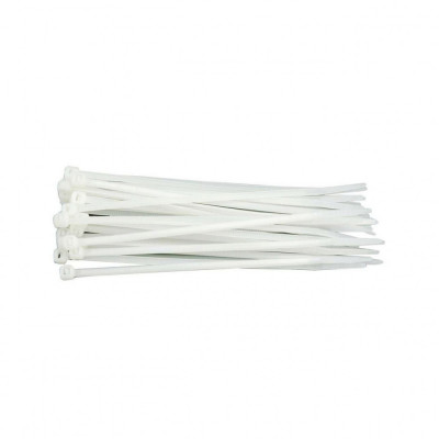 Coliere plastic 280 x 4.8 mm 100 alb Vorel 73909 foto