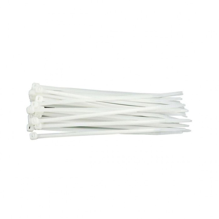 Coliere plastic 280 x 4.8 mm 100 alb Vorel 73909