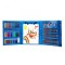 Set Complet de Pictura si Desen cu 208 Piese - Carioci, Creioane Colorate, Pasteluri de Ulei si Acuarele, Cutie Albastra Compacta