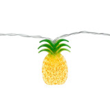 Sir de lumini LED, ananas, 1,65 m, 10 LED-uri , alb cald, 2 x AA, Oem