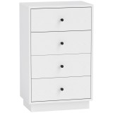 HOMCOM Sertar șifonier cu 7 sertare dulap din material lemnoas &icirc;n stil modern 47 x 29 x 75 cm Alb | Aosom Romania