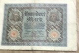 BNKSTR03DE Bancnotă Veche Germania 100 Mark 1920 (Reichsbanknote), Republica de la Weimar, Medalioane Portret, Colecție Numismatică
