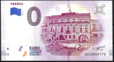 RARR : 0 EURO SOUVENIR - SLOVACIA , PRESOV , 720 ANI - 2019.1 - UNC