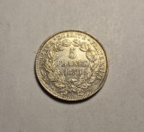Franta 5 Franci Francs 1850 A AUNC Superba, Europa