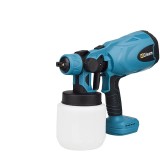 Pistol de vopsit electric, CU 2 BATERII, capacitate 800ml, 3 modele de pulverizare, albastru