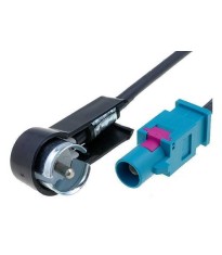 Adaptor antena radio auto FAKRA tata la ISO DIN tata 90 grade 4CarMedia ZRS-GOLFV-ISO foto