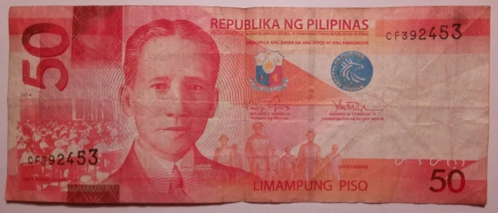 Bancnota Filipine - 50 Piso 2014