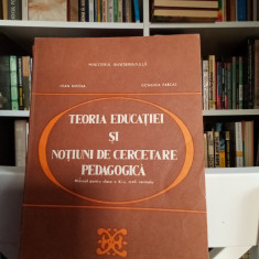 TEORIA EDUCAȚIEI ȘI NOȚIUNI DE CERCETARE PEDAGOGICĂ- 1993