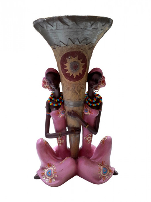 Statueta decorativa, Vaza Africana, 30 cm, LP009