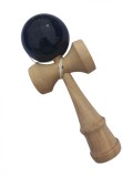 Cumpara ieftin Kendama profesionala, Bila din lemn, Negru lucios, 47KD