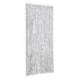 Cumpara ieftin Perdea insecte, gri deschis &amp; gri inchis, 56x185 cm, chenille