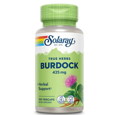 Brusture (Burdock) 425mg, 100cps, Solaray foto