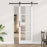Ușa glisantă vidaXL cu set de feronerie &quot;ORKDAL&quot; Alb 73.5x211 cm