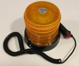 Girofar Auto Omologat 30 SMD Galben 12V/24V Rotativ Stroboscop Bază Magnetică Brichetă