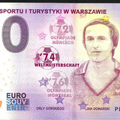 RARR : 0 EURO SOUVENIR - POLONIA , FOTBALISTUL JAN DOMARSKI - 2021.6 - UNC