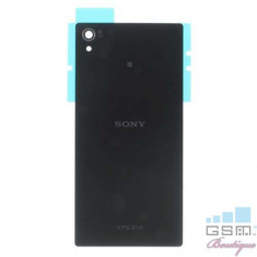 Capac Baterie Spate Sony Xperia Z5 Premium Cu Adeziv Sticker Negru foto