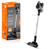 Aspirator Vertical fara Fir 2 in 1 HALEY, 300W, 22.2V, Autonomie 40 Min, Filtru Lavabil, 1.2L, Negru/Argintiu