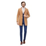 Palton barbati business slim camel B109, 44, 46, 48, 50, 52, 54, 56, 58