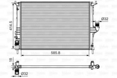 Radiator, racire motor DACIA SANDERO (2008 - 2016) VALEO 700801 foto