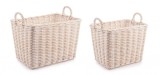 Cumpara ieftin Set 2 cosuri depozitare ratan Narra 43x30x34 cm, 50x37x37 cm