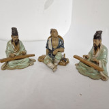 LOT DE 3 PERSONAJE DE PORTELAN - CHINA anii 1980