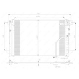 Condensator climatizare, Radiator clima Mercedes-Benz C-Class, Cls, Cls Shooting Brake, E-Class, E-Class Cabriolet, E-Class Cupe, Glk-Class, Slk Nrf