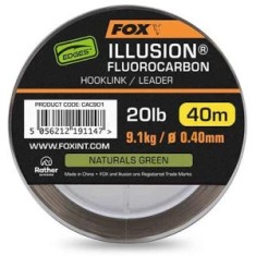 Fir Fox Illusion Fluorocarbon, Naturals Green, 20lbs-9.1kg, 0.40mm, 40m foto