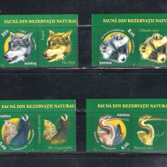 ROMANIA 2011 - FAUNA DIN REZERVATII NATURALE, VINIETA 1, MNH - LP 1909c