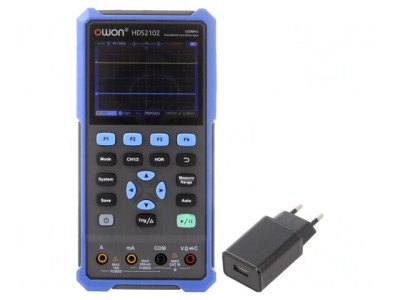 Osciloscop Portabil 100MHz LCD 3,5&amp;quot; 2 Canale HDS2102 foto