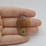 Cabochon fluorit galben 38x24x6mm c36