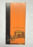 Pliant ghid turistic Salina Turda &ndash; Ediție de colecție cu hartă subterană, anii '90 &ndash; Triptic complet cu foaie volantă