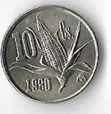 Moneda 10 centavos 1980 - Mexic, cotatii bune!