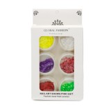 Set 6 decoratiuni multicolore pentru unghii, Stele