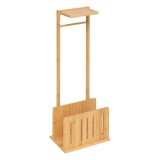 Suport hartie igienica 5Five Bamboo cu rezerva, bambus, 31x21x82 cm, natur Household NewTrend