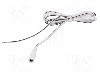 Cablu alimentare DC, cabluri, DC 5,5/2,5 soclu, alb, 0,5m, WEST POL - S25-TT-T050-050WH