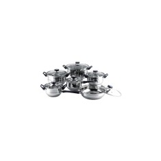 Set oale inox 12 piese ZLN-4038, Potrivit pentru toate sursele de caldura, inclusiv inductie, Floria