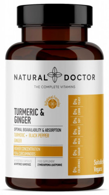 TURMERIC &amp;amp; GINGER antiinflamator si antioxidant natural Natural Doctor foto