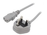 Cablu Alimentare 3x1mm2 5m Gri 3A