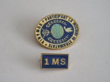 QW9 N2 88 - insigna - militar - Participant la misiuni in strainatate - 1 MS, Romania de la 1950
