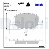 Set placute frana disc Lexus Is III; Toyota Celica, Corolla, Corolla Verso Motor 1.8 16V TS, 1.8 16V TS, 1.8 16V VT-i, 1.8 16V VT-i, 1.8 VVT-i, OE
