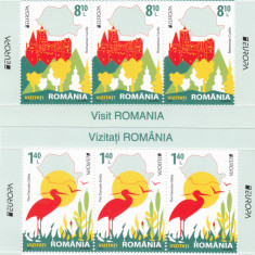 EUROPA 2012,VIZITATI ROMANIA,MINICOLI DE 6,Lp.1938c,2012, MNH ** ROMANIA.