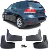 Set de aparatori de noroi fata si spate, negre, potrivite pentru VW Golf 6 08-12 Performance AutoTuning