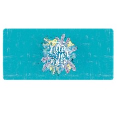Mousepad Profesional pentru Gaming, 100 x50 cm, Baza Cauciucata si Cusaturi Laterale, Compatibil Laptop sau Calculator, Premium, Hello, CBD CORAL BEST